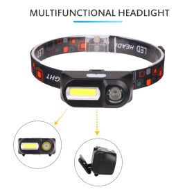 New Strong Changing Light Outdoor Head Lamp Cobled Multi-Function Headlight USB Charging