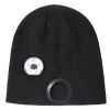 Light Knitted Hat With 5 LED Strong Lights; Lighting Warning Lights; Suitable For Outdoor Night Running And Fishing