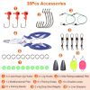 101Pcs Fishing Lures Kit Soft Plastic Fishing Baits Set Spoon Fishing Gear Tackle with Soft Worms Crankbaits Box