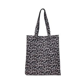 Fashion Creative Leopard Print Tote Bag (Option: Black-34x38x1cm)