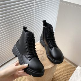 New Black Handsome Boots Women (Option: Black-38)