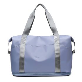 Stylish Short-haul Portable Travel Bag With Large Capacity (Color: Blue)