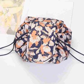 Lazy Drawstring Cosmetic Bag Storage (Option: Berlin Flower-Large Size 54x54cm)