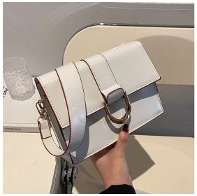 Women's One-shoulder Cross-body Tote Bag (Option: White-Uniform code)