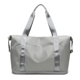 Stylish Short-haul Portable Travel Bag With Large Capacity (Color: Grey)