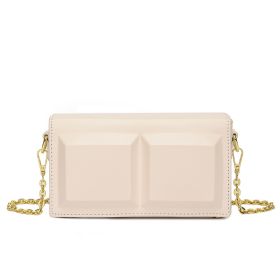 Women's Unique Design Small Chocolate Bag (Color: Beige)