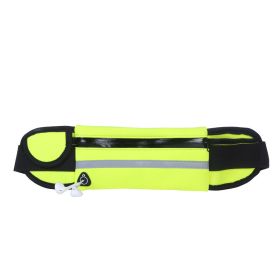 Fitness Waist Bag With Pocket Slim Running Jogging Belt Fanny Pack Bag For Hiking Cycling Workout Sports Gym (Color: Green)