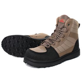 Kylebooker Cleated Sole Wading Boot, Rubber Sole Bottom Wading Shoe Men's Women's WB003 (size: US 14)