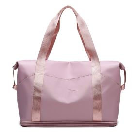 Stylish Short-haul Portable Travel Bag With Large Capacity (Color: Pink)