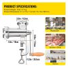 Multifunctional Crank Meat Grinder Manual 304 Stainless Steel Hand Operated Meat Grinder