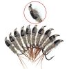 5-30Pcs Black Back Rabbit Ear Wire Nymph Flies Trout Fly Fishing Lures 10# For Freshwater Saltwater