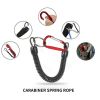 Climbing Button Carabiner Anti-Lost Spring Rope Outdoor Mountaineering Lost Rope Lure Fishing Gear Fishing Accessories Fishing R