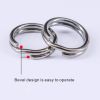 50pcs Fishing Split Rings Crank Hard Bait Snap Stainless Steel Double Loop Split Open Carp Fishing Connector Accessories Pesca