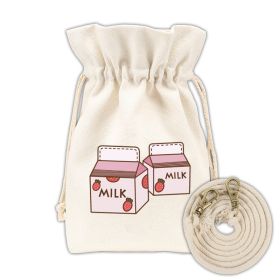 Versatile Cross Body Bucket Sail Bag (Option: Strawberry Milk)