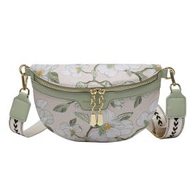 Women's Fashionable Lace Shoulder Messenger Bag (Option: Green-Average Size Without Pendant)