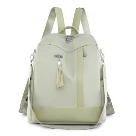 Women's Backpack Lightweight Oxford Cloth Large Capacity (Color: Green)