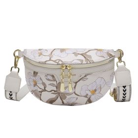 Women's Fashionable Lace Shoulder Messenger Bag (Option: White-Average Size Without Pendant)