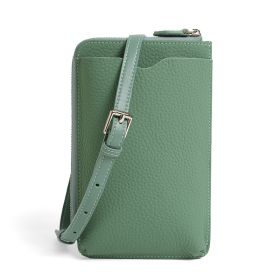 Women's Mini Genuine Leather Phone Crossbody Shoulder Bag (Option: Avocado Green)